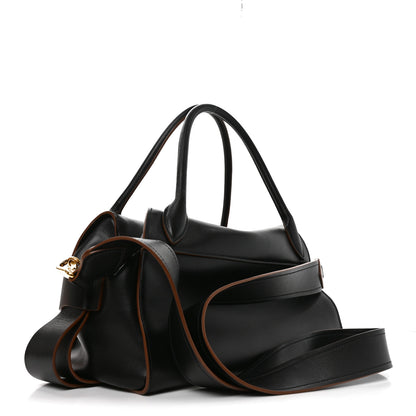 Prada City Calf Ribbon Bowling Bag Black 3 of 9