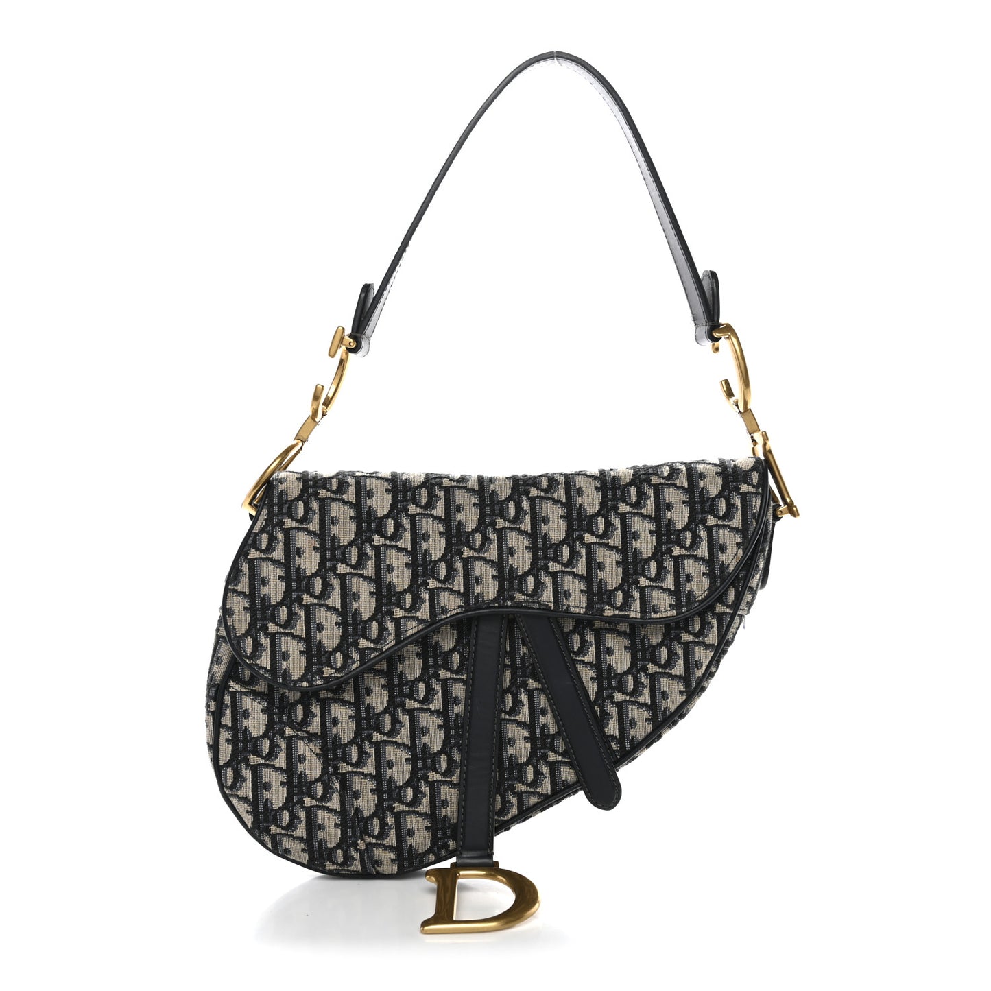 Oblique Saddle Bag Blue