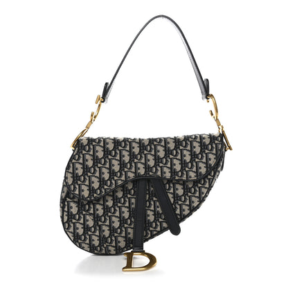 Christian Dior Oblique Saddle Bag Blue 1 of 11