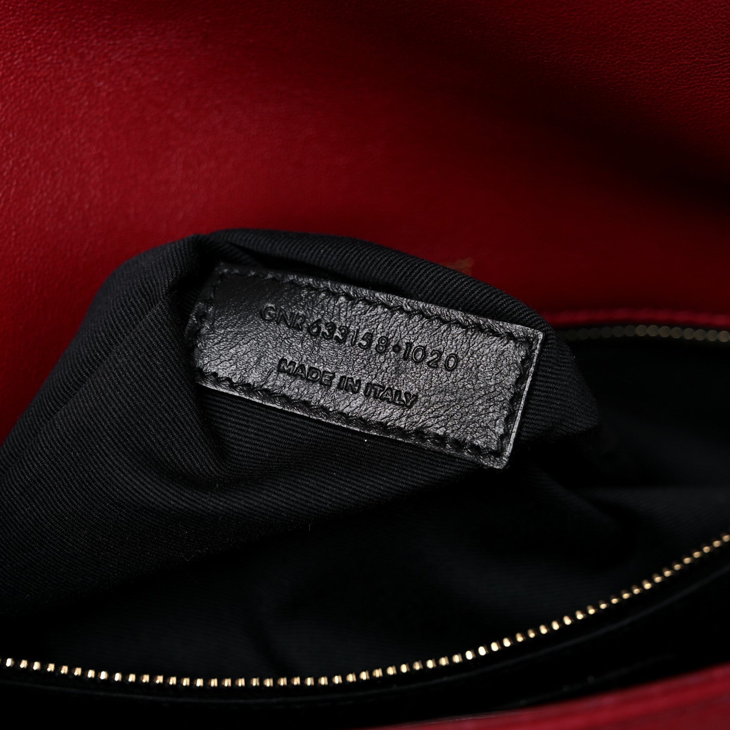 Saint Laurent Lambskin Matelasse Monogram Medium Niki Chain Satchel Red 8 of 11