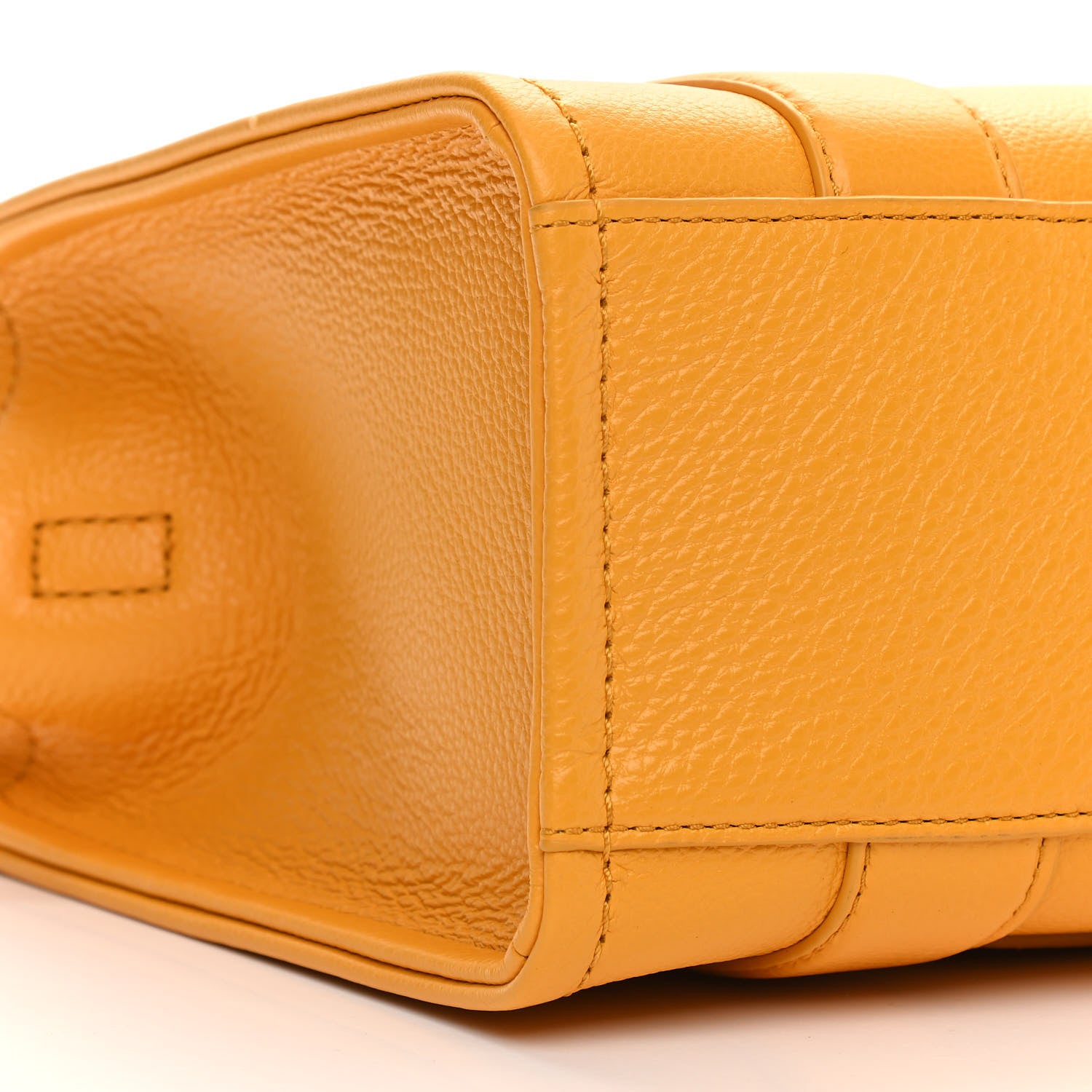 Marc Jacobs Grained Calfskin Small The Tote Bag Artisan Gold 9 of 10
