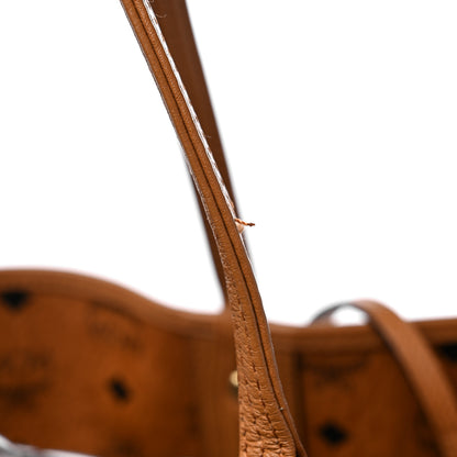 MCM Visetos Large Liz Reversible Shopper Tote Cognac 17 of 17