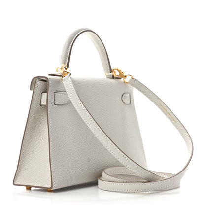 Hermes Chevre Mysore Mini Kelly Sellier 20 Mushroom 4 of 10