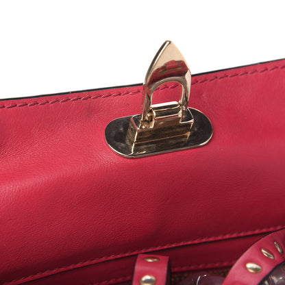 Valentino Garavani Vitello Small Rockstud Tote Fuchsia 14 of 14