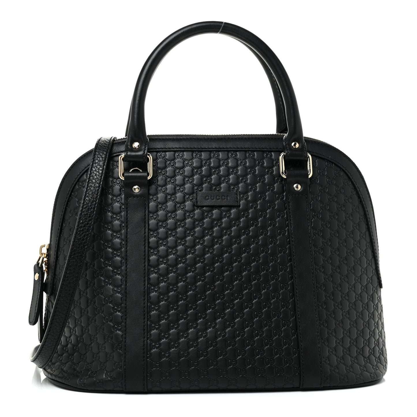 Microguccissima Medium Dome Bag Black