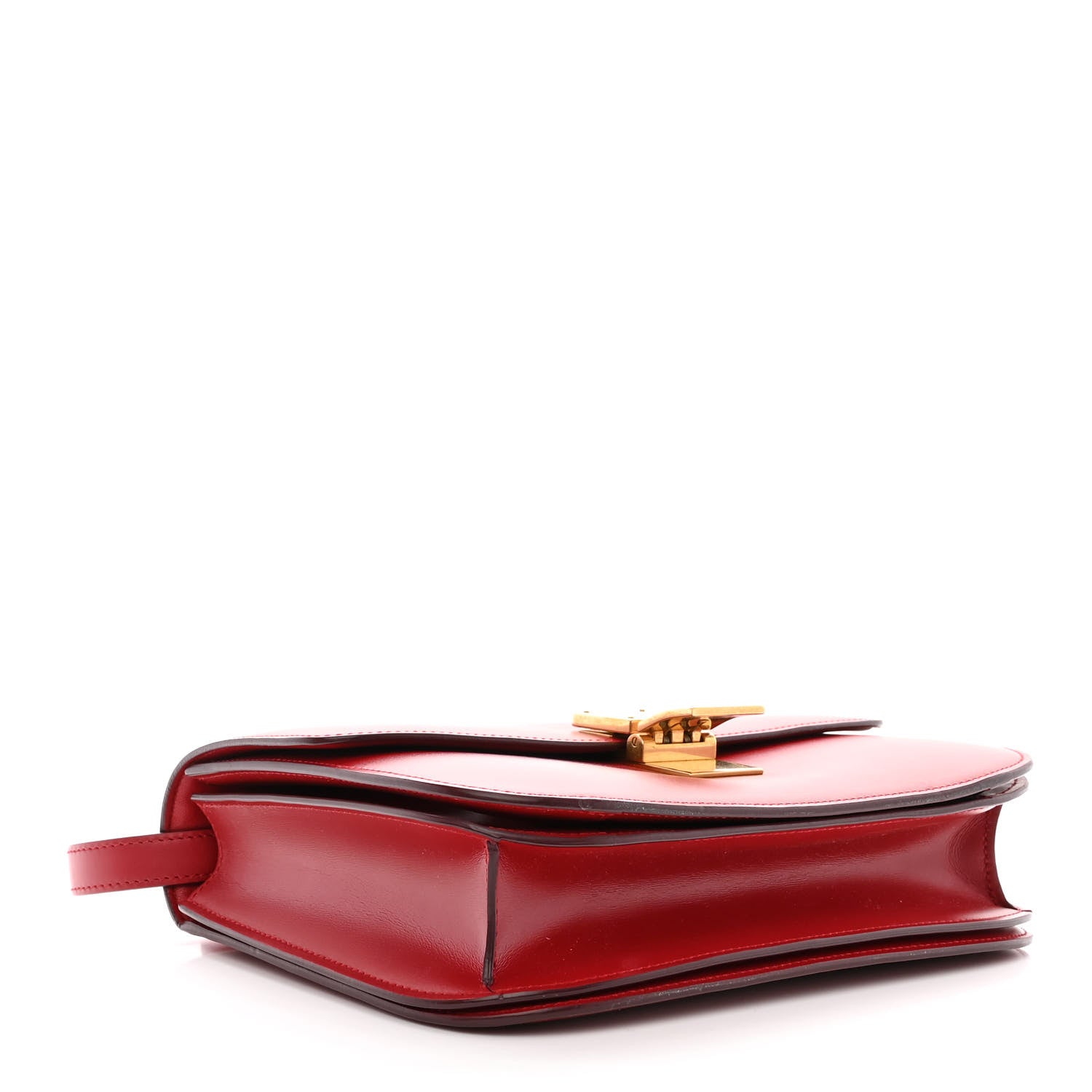 Celine Box Calfskin Medium Classic Box Flap Bag Red 4 of 11