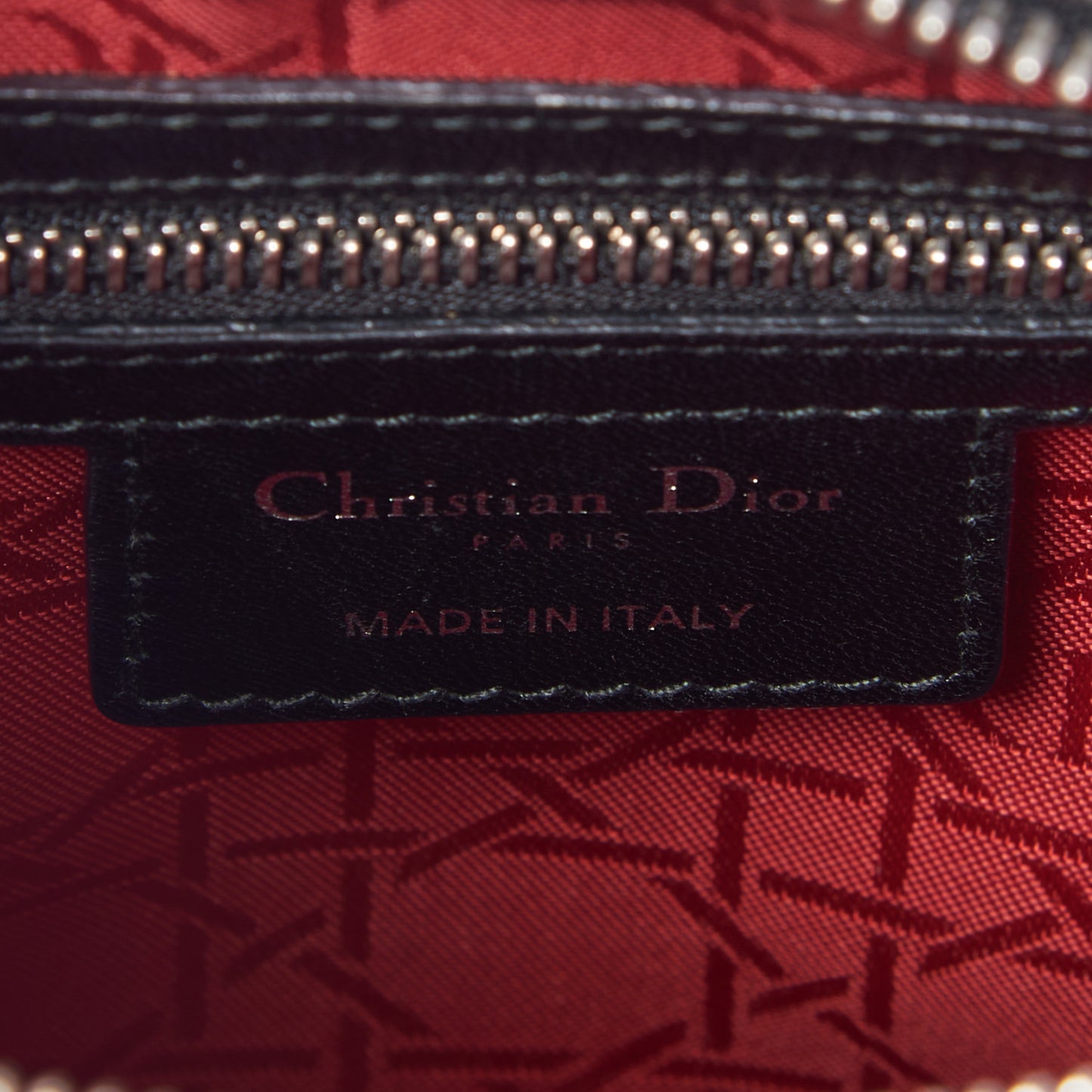 Lambskin Cannage Medium Lady Dior Black