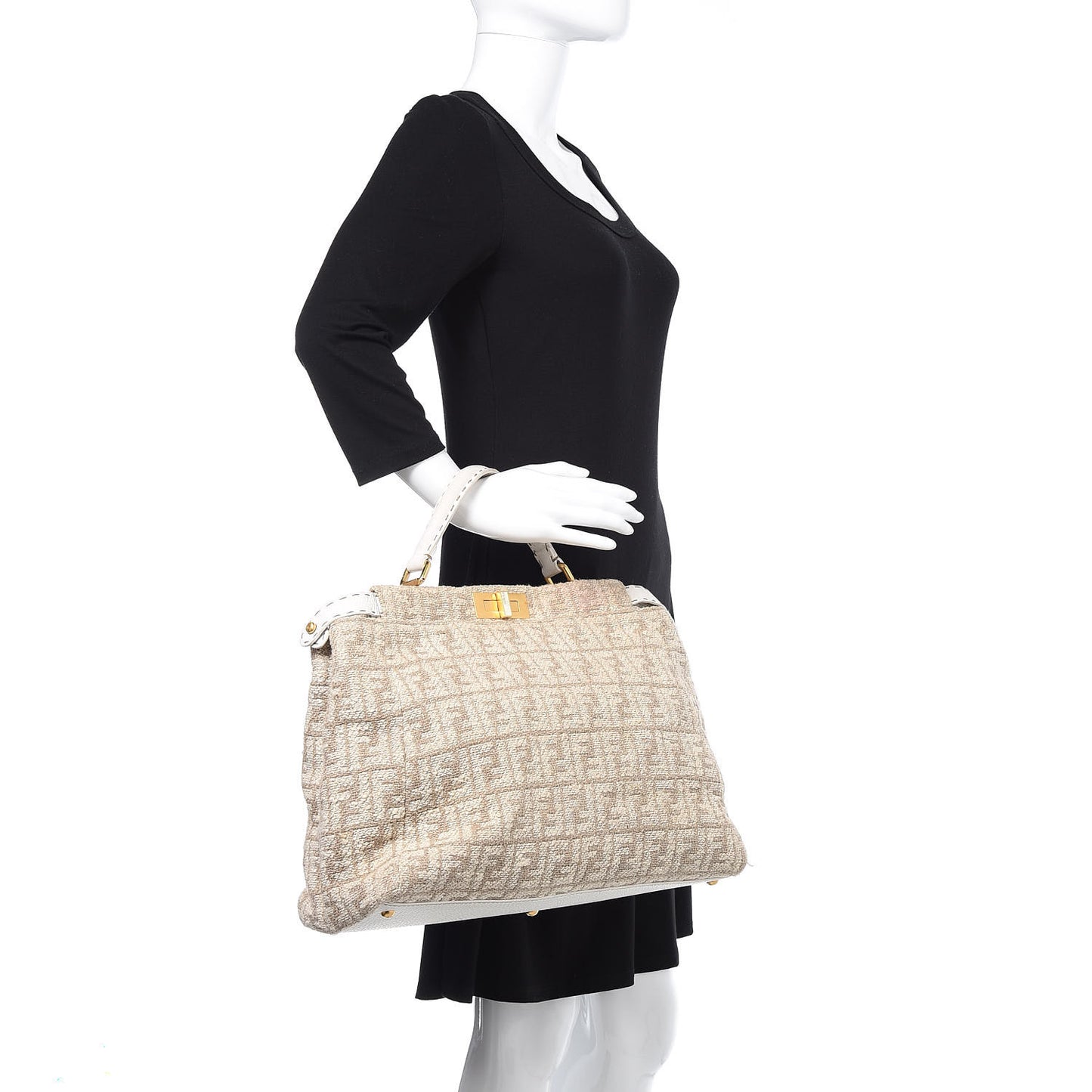 Corda Zucca Large Peekaboo Iconic Satchel White
