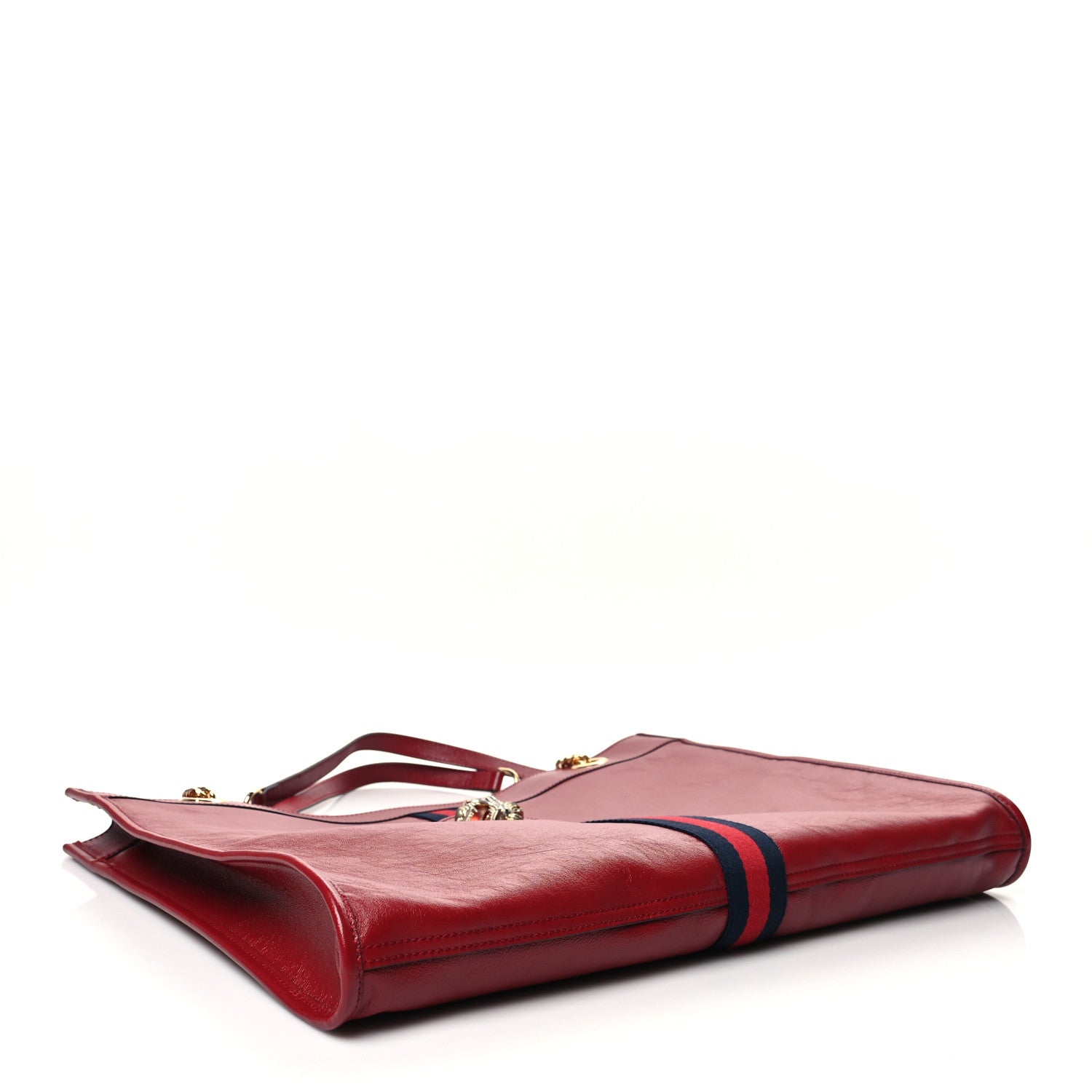 Gucci Calfskin Large Rajah Chain Tote Romantic Cherry 5 of 12