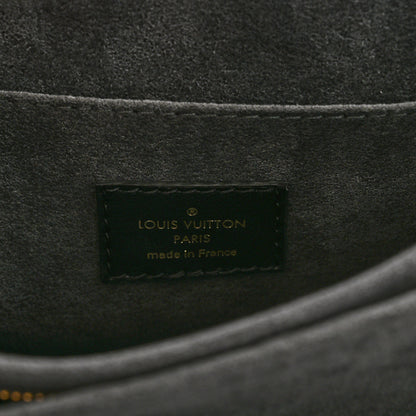 Louis Vuitton Calfskin Nanogram Embossed Dauphine MM Black 6 of 10