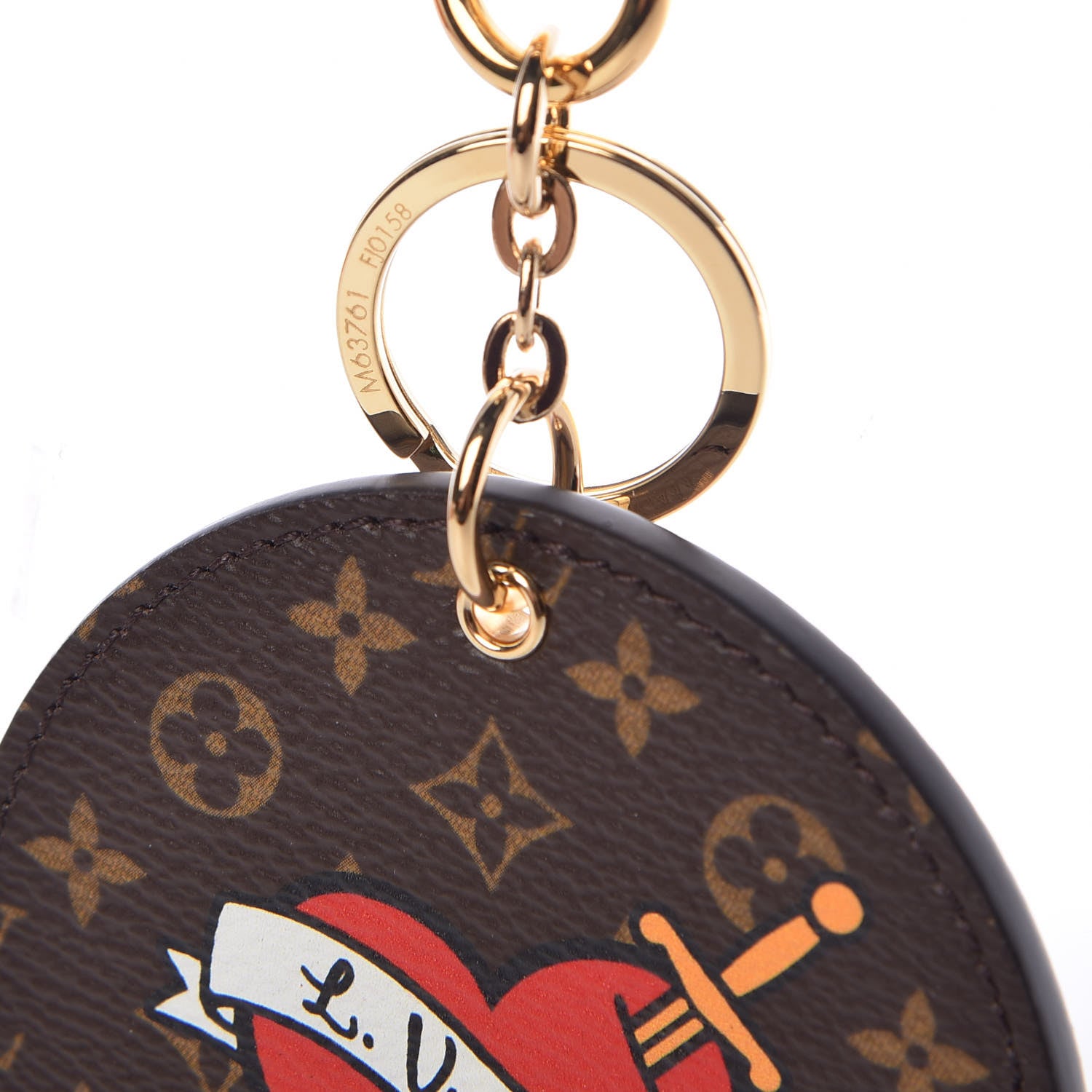 Louis Vuitton Monogram Stories Bag Charm Key Holder 3 of 4