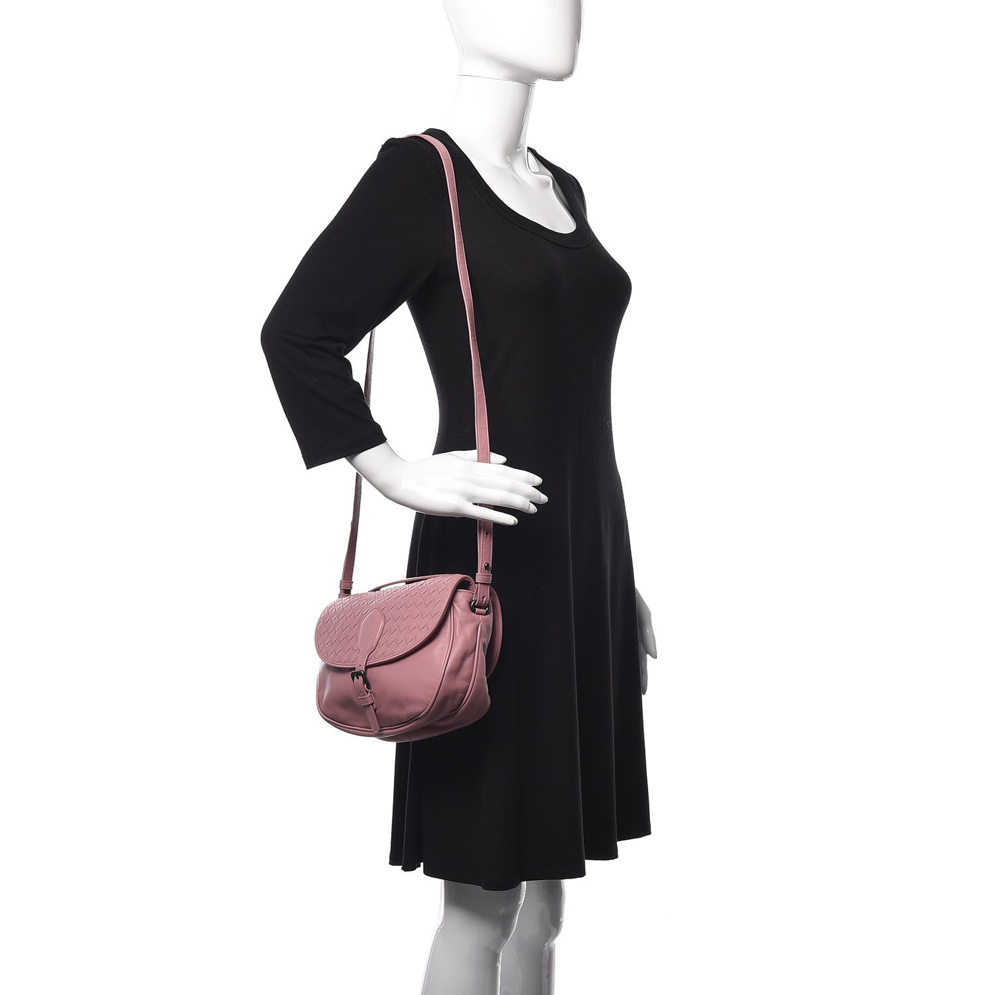 Nappa Intrecciato Double Sided Crossbody Bag Watteau