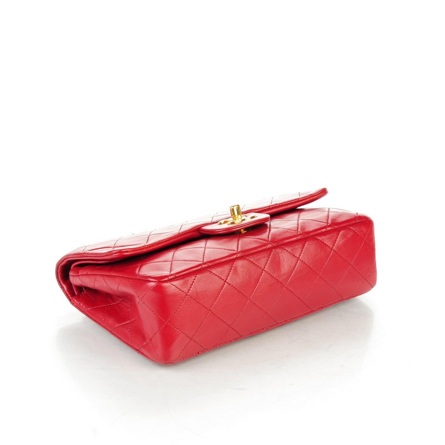 Chanel Lambskin Quilted Small Double Flap Red 4 of 8