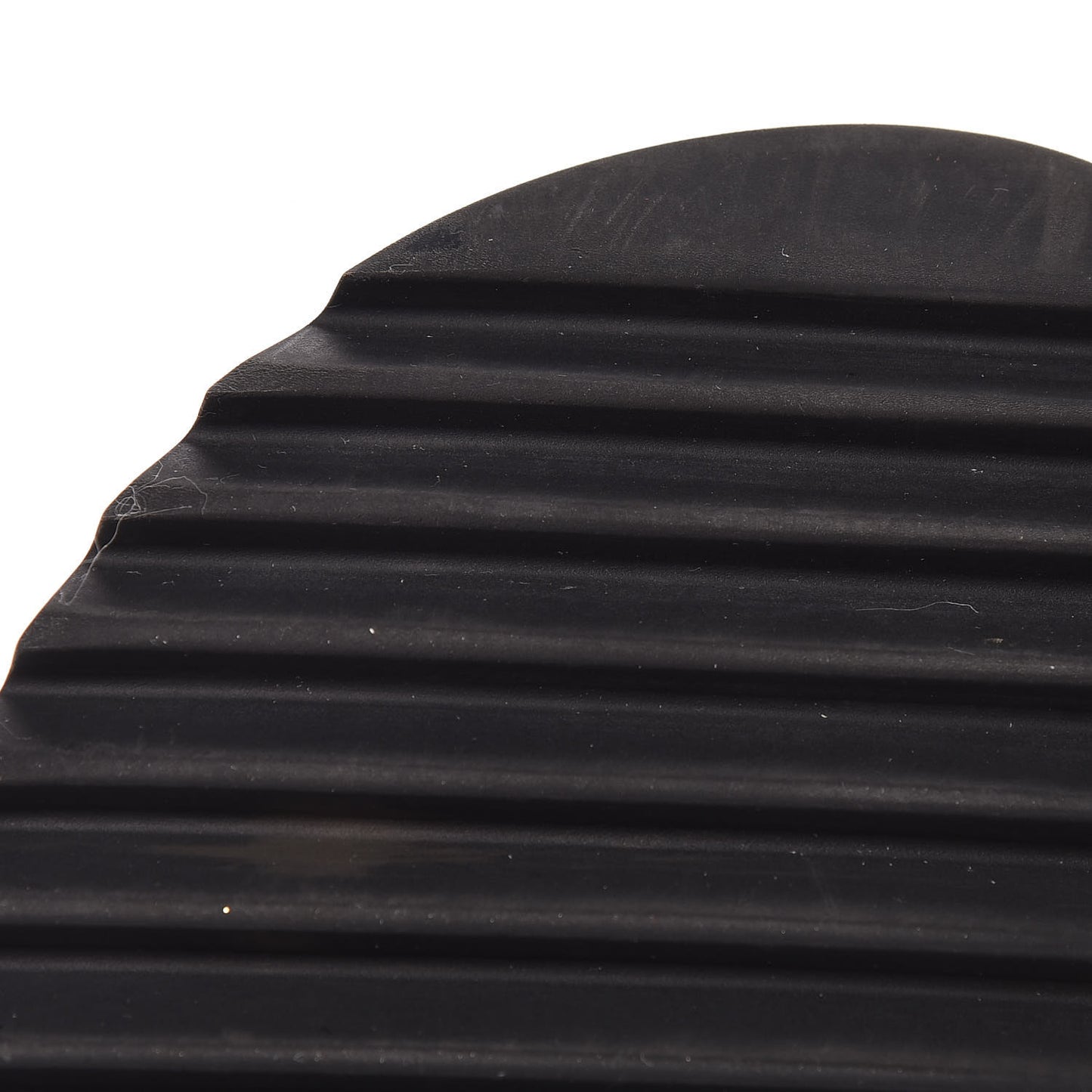 Rubber Raised Logo Slide Sandals 10 Black