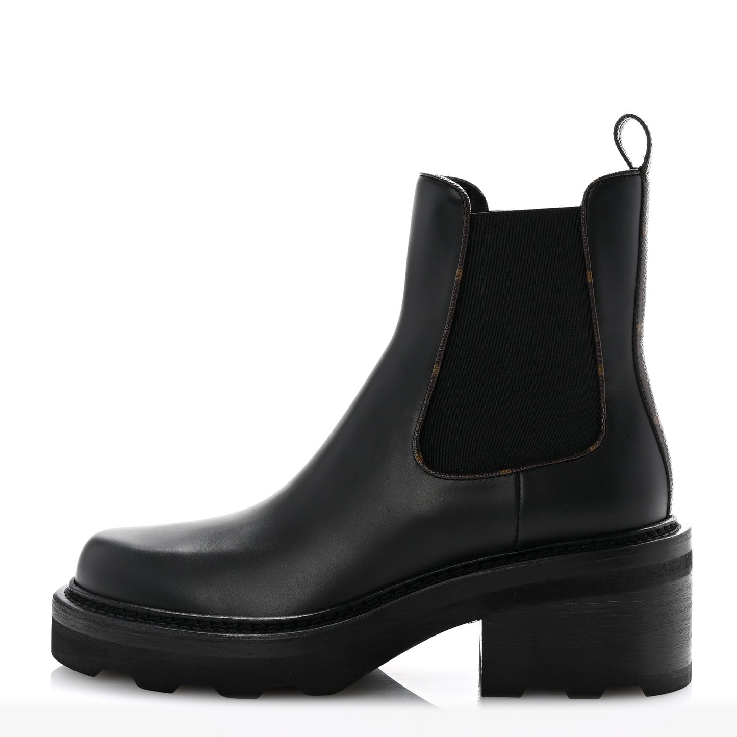 Calfskin Monogram Beaubourg Ankle Boots 38.5 Black