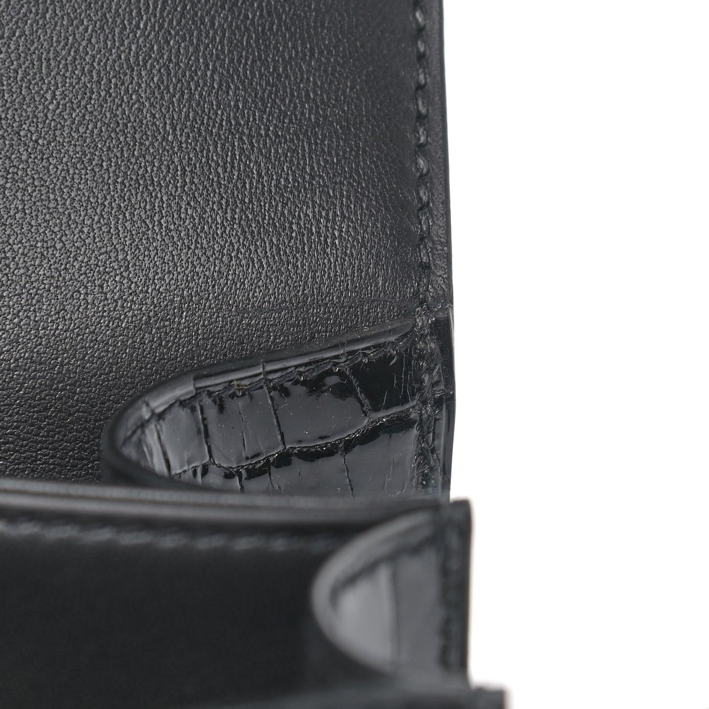 Shiny Porosus Crocodile Constance 24 Black