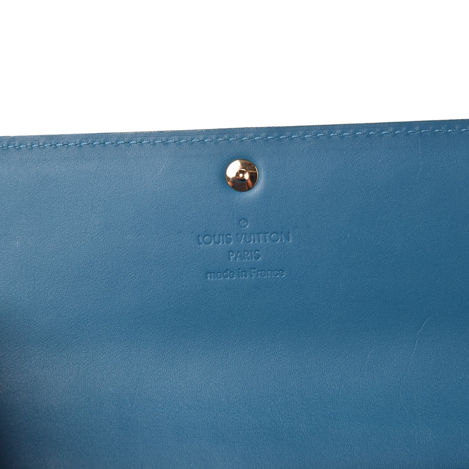 Louis Vuitton Vernis Sarah Wallet Blue Galactic 6 of 7