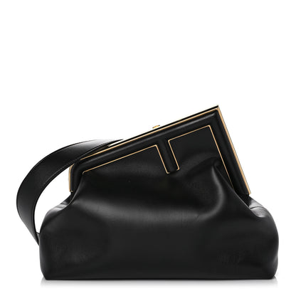 Fendi Shiny Nappa Medium Fendi First Black 1 of 10