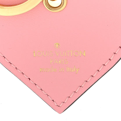Louis Vuitton Vernis Degrade Love Lock Heart Key Holder Bag Charm Pink White 3 of 3