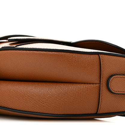 Christian Dior Grained Calfskin Saddle Bag With Strap Camello 10 of 11