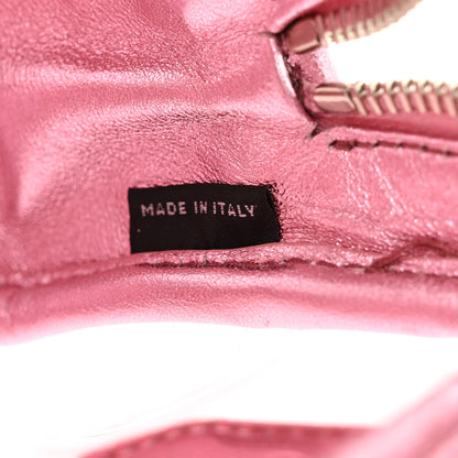 Miu Miu Metallic Nappa Plexi Vinyl Mini Top Handle Crossbody Rosa Mordore 7 of 10