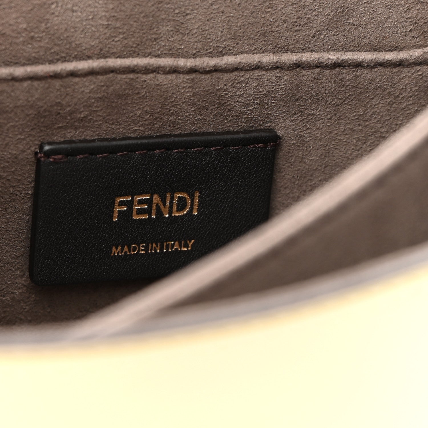 Fendi Vitello Grace Openwork Small Kan I Shoulder Bag Banana 7 of 11