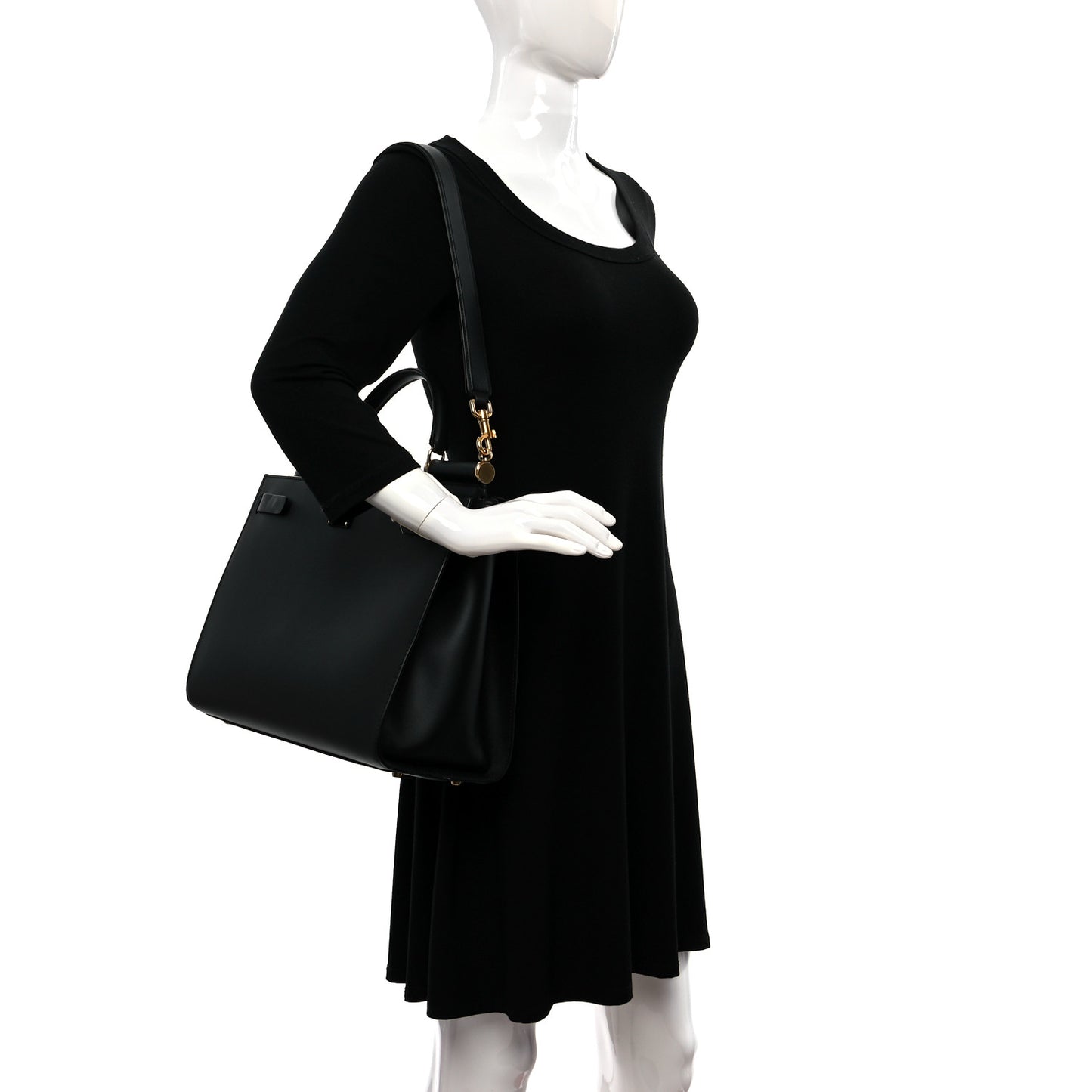 Vitello Morbido Large Sicily 62 Bag Black