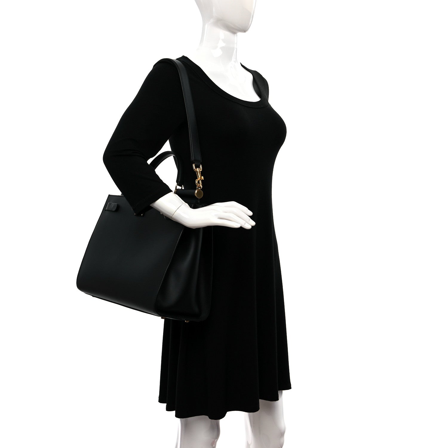 Dolce & Gabbana Vitello Morbido Large Sicily 62 Bag Black 2 of 10