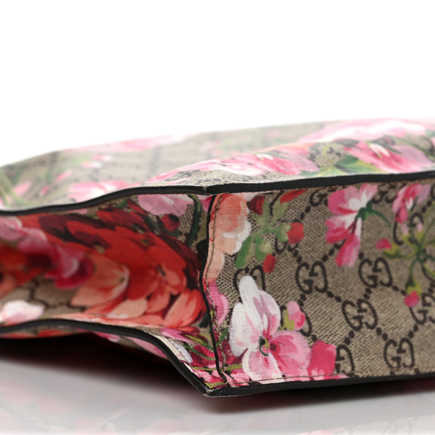 Gucci Soft GG Supreme Monogram Blooms Vertical Tote Beige Multicolor Dry Rose 7 of 11