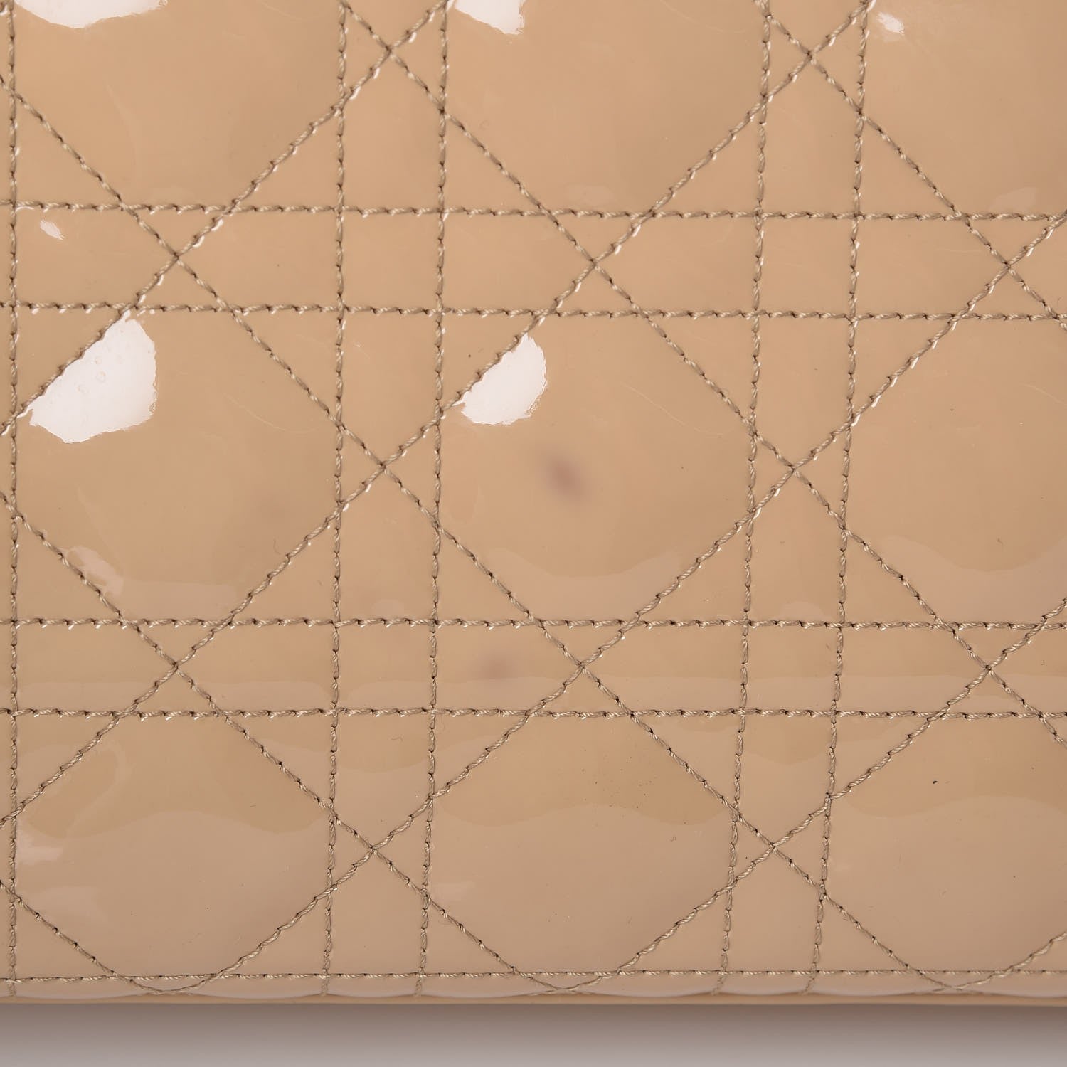 Christian Dior Patent Cannage Large Lady Dior Beige 8 of 8