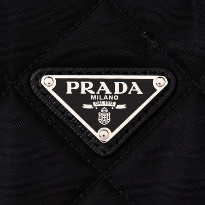 Prada Tessuto Nylon Quilted Shopping Tote Black 7 of 9