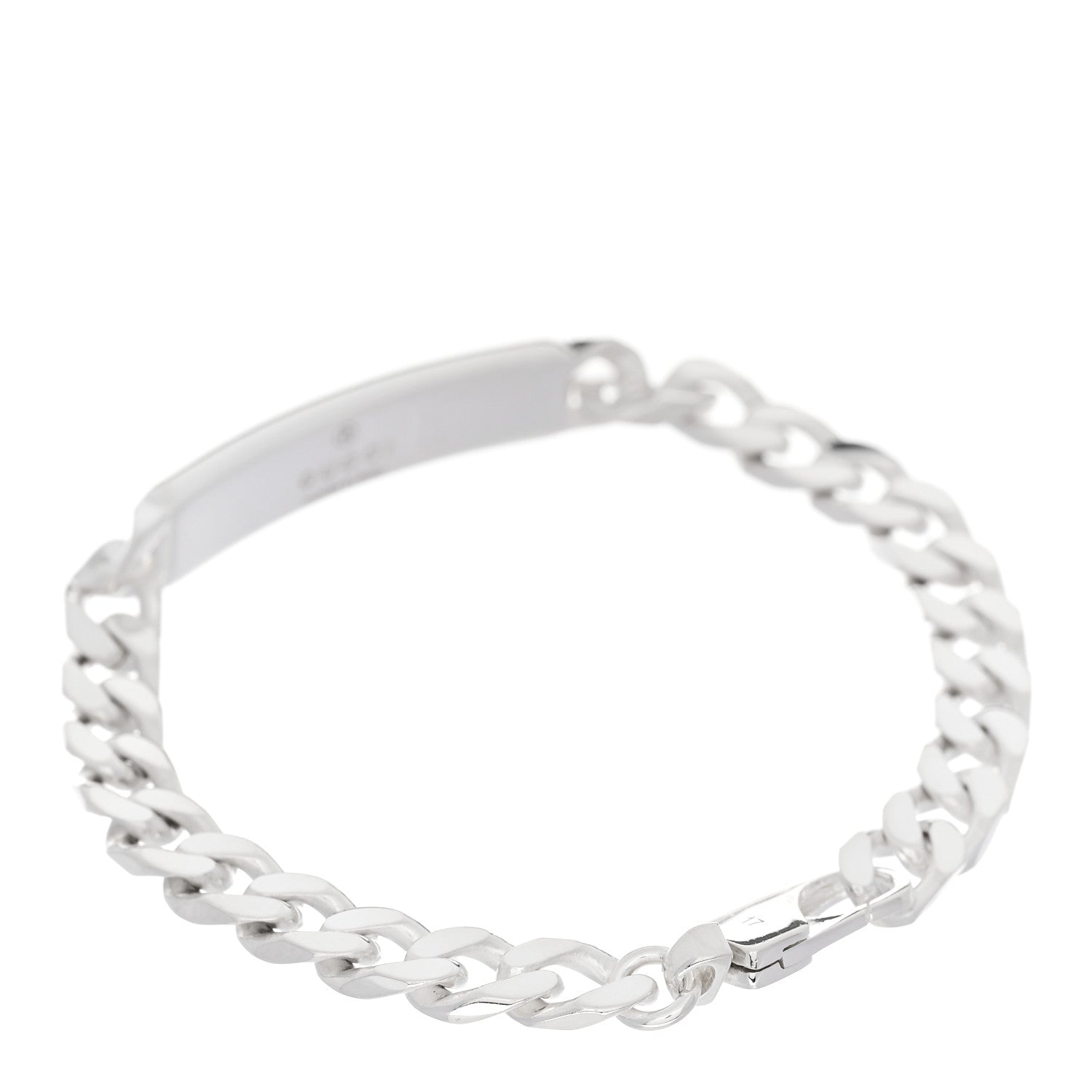 Gucci Sterling Silver GG ID Chain Bracelet 2 of 4