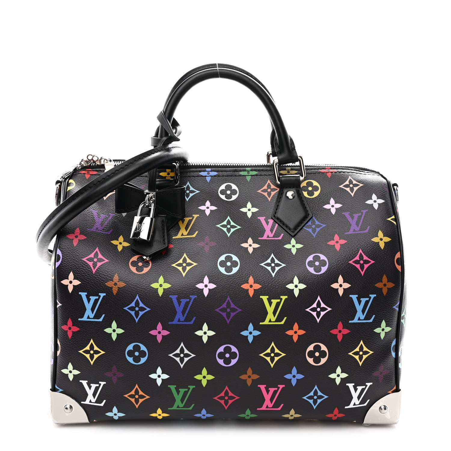 Louis Vuitton LV X TM Monogram Multicolor Speedy Soft 30 Black 1 of 8