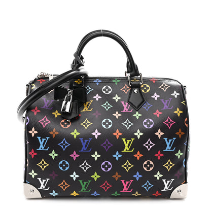 Louis Vuitton LV X TM Monogram Multicolor Speedy Soft 30 Black 1 of 8