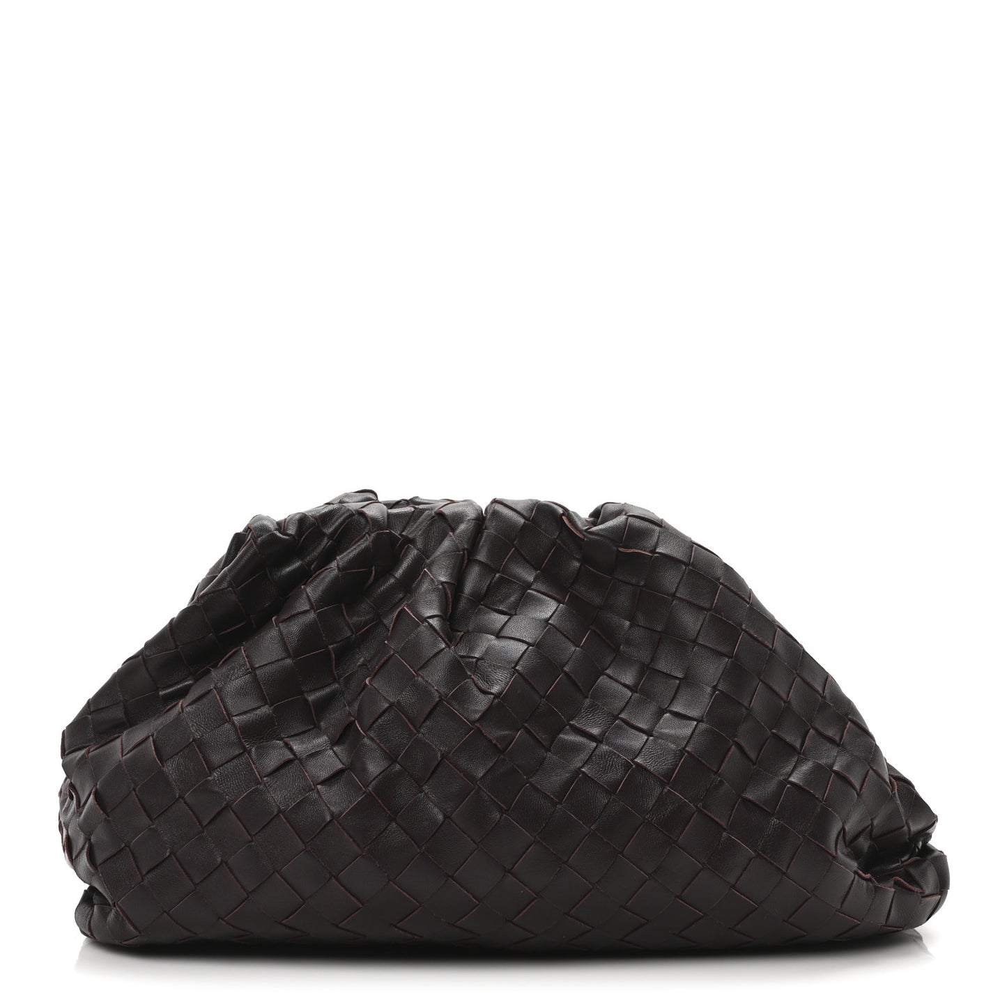 Nappa Maxi Intrecciato The Pouch Oversized Clutch Grape