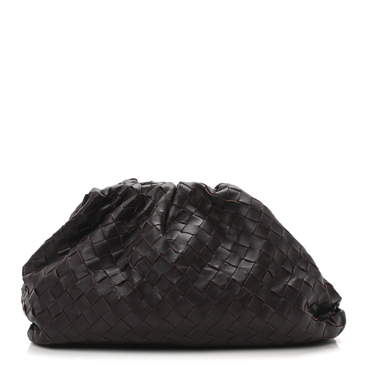 Bottega Veneta Nappa Maxi Intrecciato The Pouch Oversized Clutch Grape 1 of 10