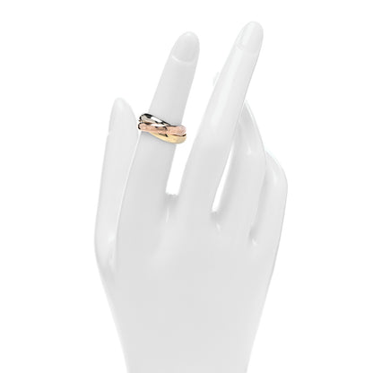 Cartier 18K Pink Yellow White Gold Classic Les Must De Cartier Trinity Ring 50 5.5 2 of 4