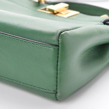 Fendi Shiny Nappa Micro Peekaboo Iconic Satchel Verde Smeraldo 11 of 11