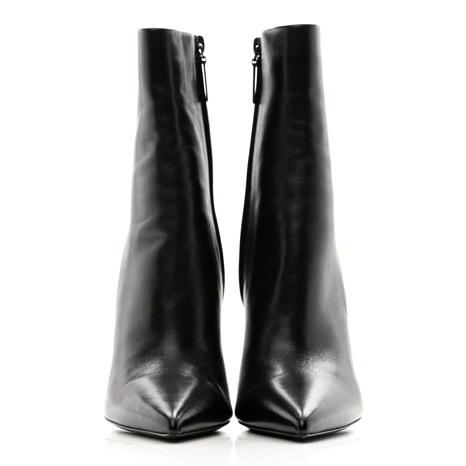 Saint Laurent Calfskin Opyum Ankle Boots 37 Black 2 of 9