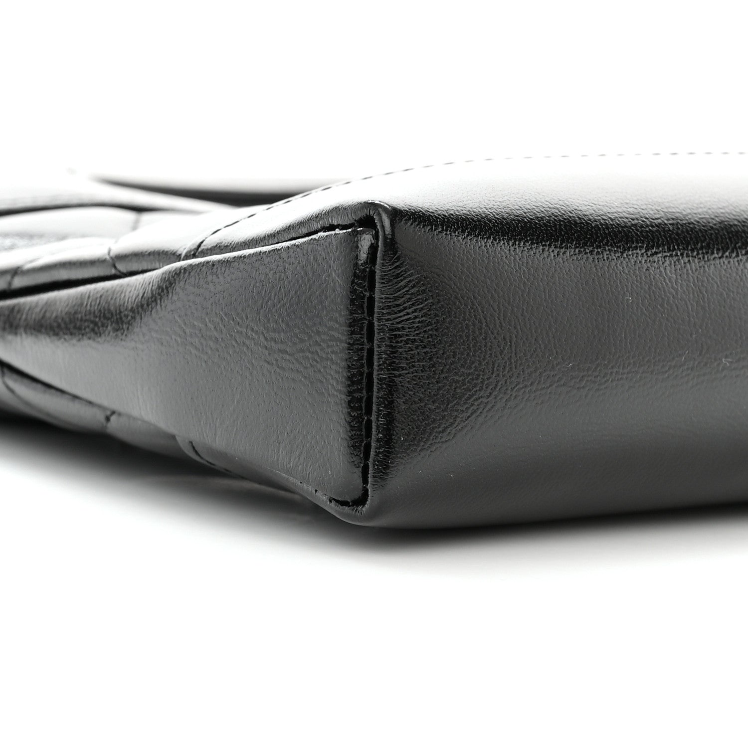 Chanel Shiny Crumpled Calfskin Quilted Nano 31 Shopping Bag Black 9 of 11