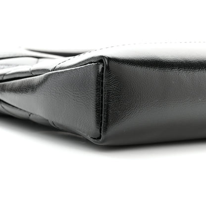 Chanel Shiny Crumpled Calfskin Quilted Nano 31 Shopping Bag Black 9 of 11