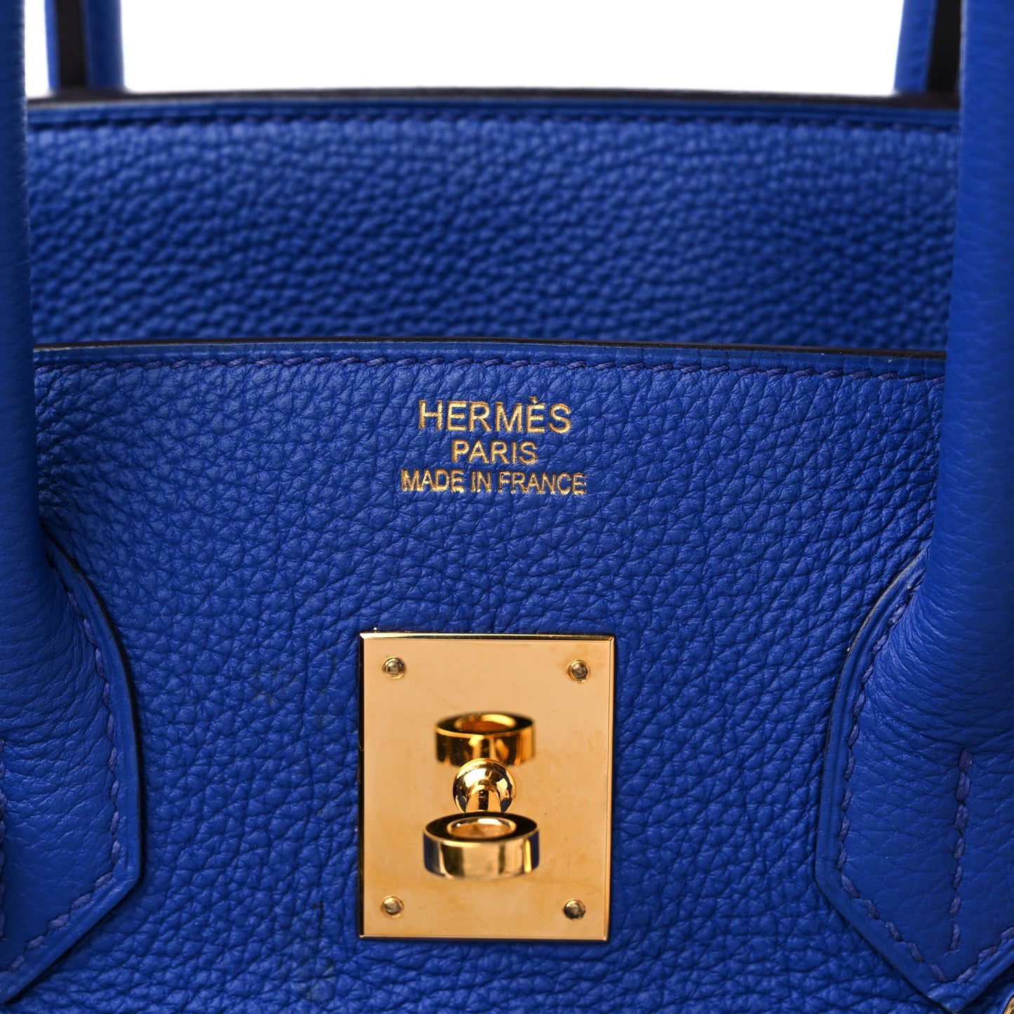Togo Birkin 35 Bleu Electrique