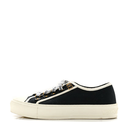 Christian Dior Canvas Walk'N'Dior Low Top Sneakers 38 Black 1 of 11
