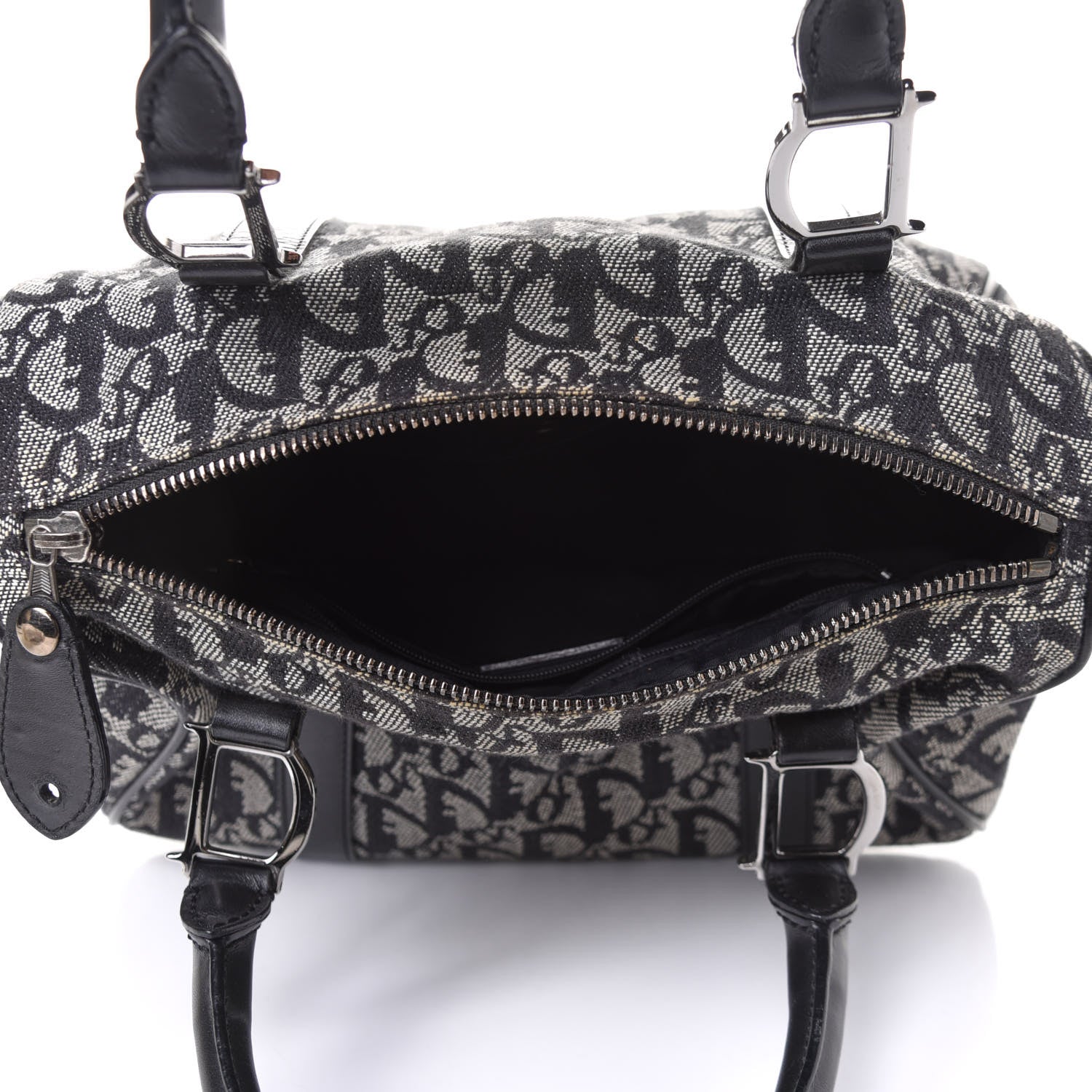 Christian Dior Monogram Boston Black 9 of 12