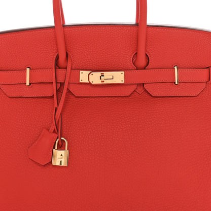 Hermes Togo Birkin 35 Capucine 8 of 10