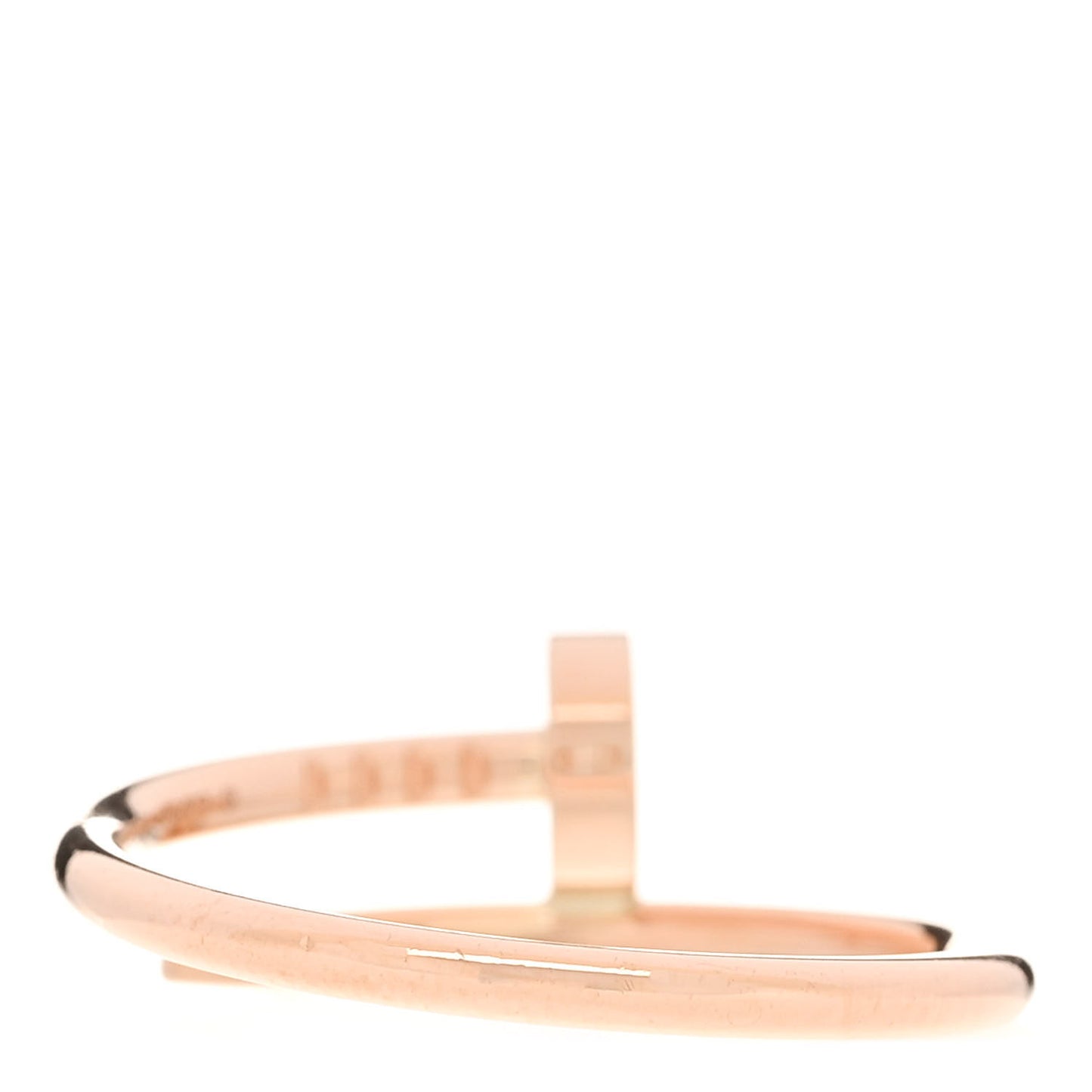 18K Pink Gold Small Juste Un Clou Ring 54 6.75