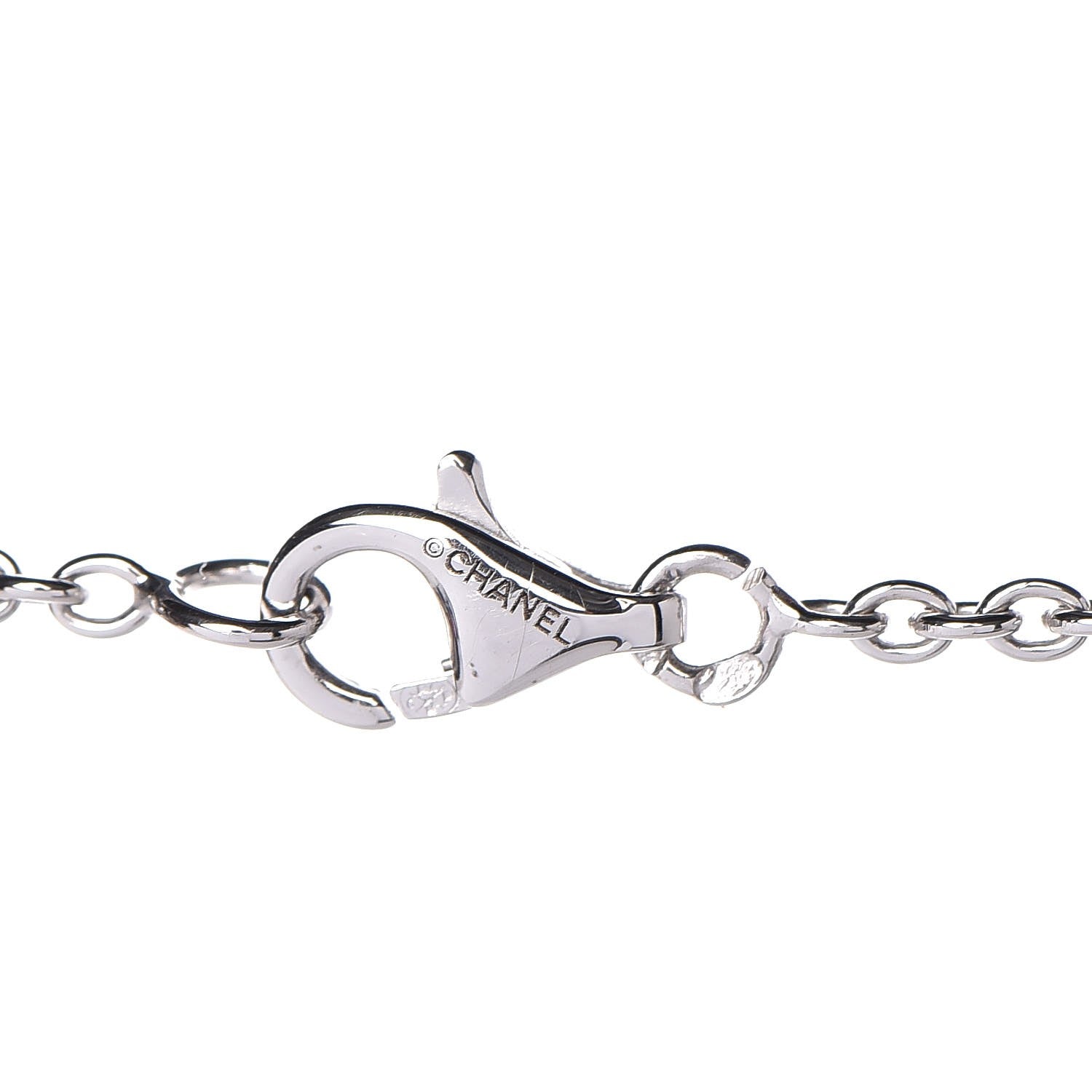 Chanel 18K White Gold Diamond Sous Le Signe du Lion Pendant Necklace 7 of 17
