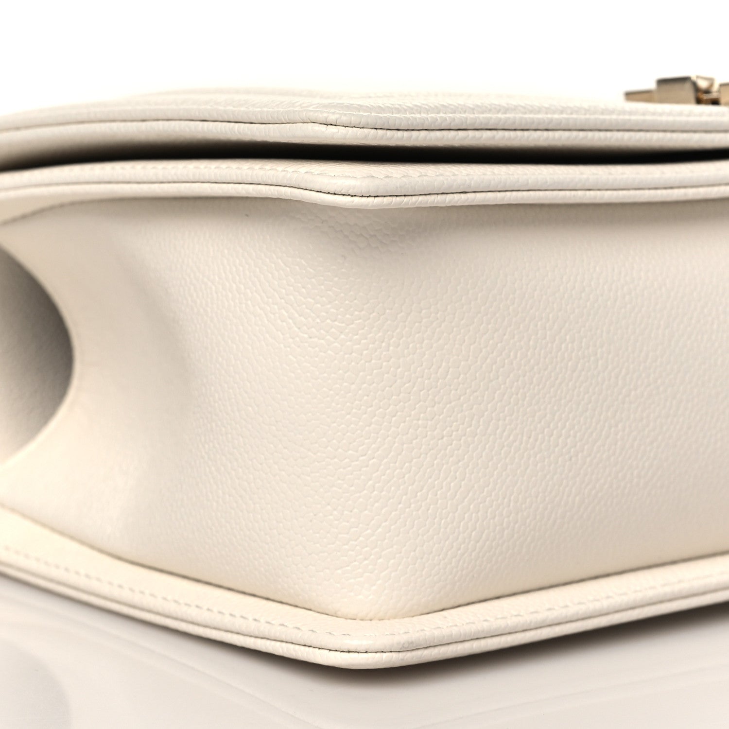 Chanel Caviar Quilted Medium Boy Flap Ivory 9 of 11