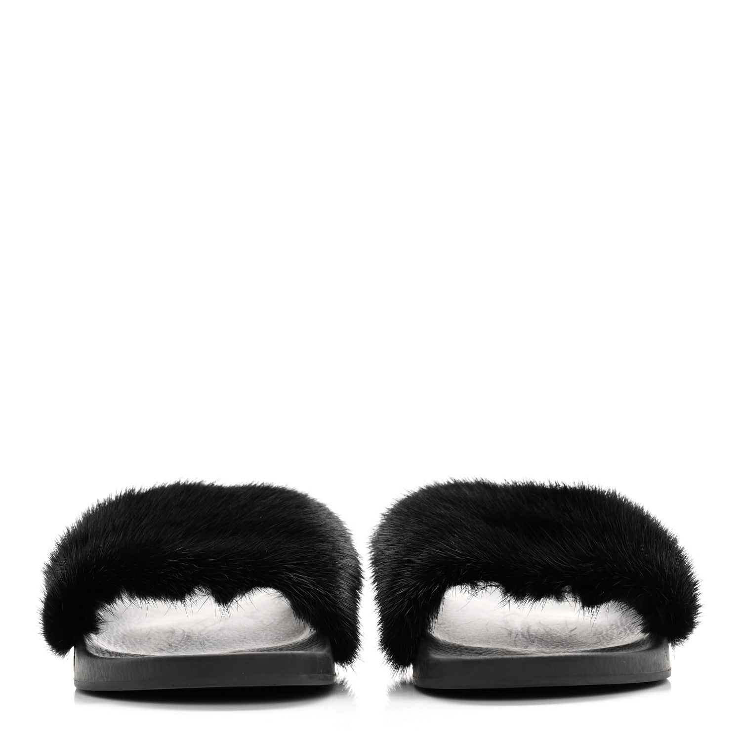 Givenchy Mink Rubber Slide Sandals 37 Black 2 of 10