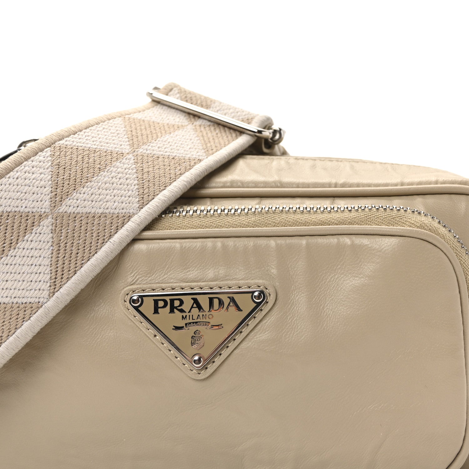 Prada Nappa Antique Multi-Pocket Shoulder Bag Deserto 7 of 9